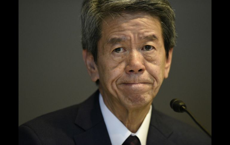 Tanaka reconoce ante la prensa que debió basarse en estrictas y adecuadas prácticas contables para perseguir ganancias. EFE / F. Robichon