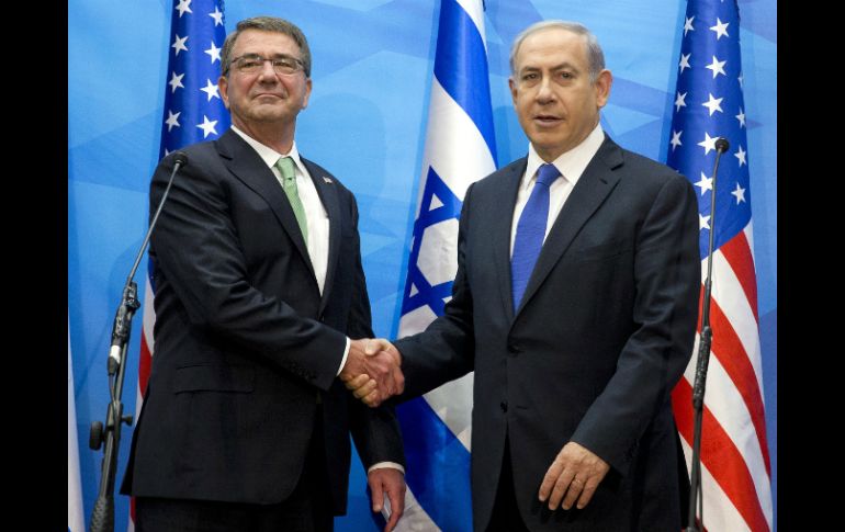 La visita de Ashton Carter al presidente Netanyahu busca ofrecer garantías sobre el acuerdo nuclear con Irán. AFP / C. Kaster