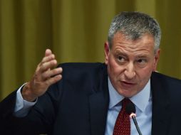 ''Ciertamente no anticipamos hacer ningún negocio con él en el futuro'', refiere en declaraciones Bill De Blasio. AFP / G. Buoys