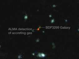 Se trata de la detección más distante hecha hasta ahora de este tipo de emisión de una galaxia 'normal'. EFE / ESO
