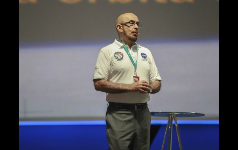 Rodolfo Neri Vela estuvo compartiendo su experiencia en Campus Party. EL INFORMADOR / F. Atilano
