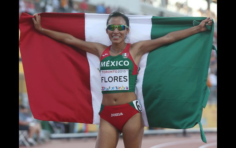 La mexicana Brenda Flores hizo hoy una carrera muy inteligente para rematar en los últimos 200 metros. ESPECIAL / www.deporte.gob.mx