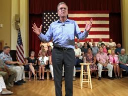 Bush asegura que hace una campaña que diga 'únanse a nosotros', en lugar de 'vota por mí, pero no te unas a mi equipo'. AP / C. Krupa