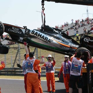 Sergio Pérez: 'Me asusté mucho, sólo pensaba en salir'