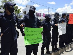Los policías denuncian que a pesar de que llevan cinco días de movimiento no han sido escuchados por el titular de la dependencia. SUN / ARCHIVO