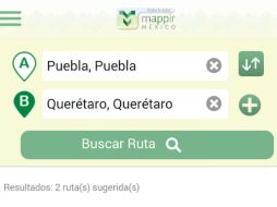 Además podrás consultar el clima, ubicación de gasolineras, talleres mecánicos y auxilios viales. TWITTER / @mappir_