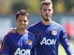Javier Hernández ya se encuentra entrenando con el equipo inglés. TWITTER / @ManUtd