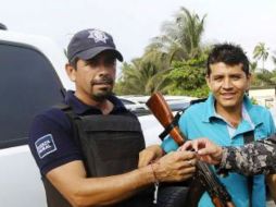 Cemeí Verdía fue aprehendido por fuerzas federales el pasado 19 de junio en la comunidad de La Placita, municipio de Aquila. TWITTER / @ValorMichoacan