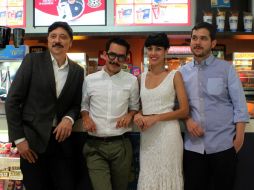 Manolo Caro, Cecilia Suárez y el productor Rafa Ley, estuvieron en Guadalajara para promocionar el filme. EL INFORMADOR / A. Hinojosa