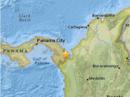 El sismo sacudió el martes la región poco poblada de la frontera entre Colombia y Panamá. ESPECIAL / earthquake.usgs.gov