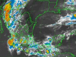 Este miércoles, un canal de baja presión se extenderá desde el norte hasta el centro del país y ocasionará lluvias fuertes. ESPECIAL / smn.conagua.gob.mx