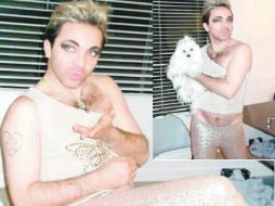 En la imágenes que circulan en la red, Castro luce una blusa de tono claro con una mariposa, leggins y maquillaje. ESPECIAL / Twitter