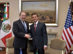 El Mandatario le desea éxito a Wayne en sus nuevos proyectos profesionales. NTX / Presidencia