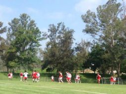 Los Leones Negros entrenaron este miércoles en La Primavera. TWITTER / @LeonesNegrosCF