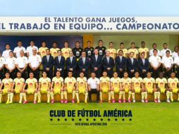 Este jueves el América se tomó la foto oficial en sus instalaciones de Coapa. TWITTER / @CF_America