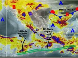 'Guillermo se desplaza con vientos sostenidos de 150 kilómetros por hora y rachas de 185 kilómetros por hora. ESPECIAL / smn.cna.gob.mx/