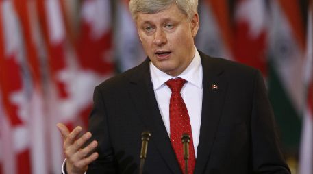 Harper había dicho que la elección determinará a quien protegerá a los canadienses de la inestabilidad. AFP / ARCHIVO