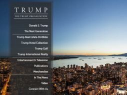 La carta de los hackers fue rápidamente retirada por los gestores del sitio web del magnate. ESPECIAL / www.trump.com