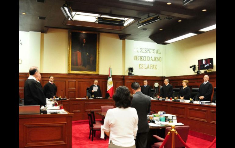 El ministro presidente, Luis María Aguilar, inaugura el Segundo Periodo Ordinario de Sesiones. SUN / ESPECIAL