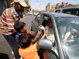 Según cifras de la ONU, más de la mitad de los niños desplazados a causa de los combates en Iraq no tienen acceso a la educación. AFP / H. Mohammed Ali