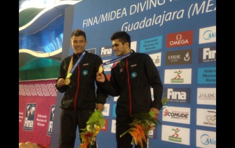 Iván García y Germán Sánchez ascendieron al pódium de esta justa por primera vez en sus carreras. TWITTER / @CODEJALISCO