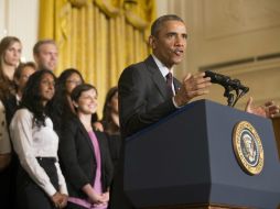 Obama anunció nuevos compromisos de los sectores público y privado para atraer diversidad a las iniciativas empresariales. EFE / M. Reynolds