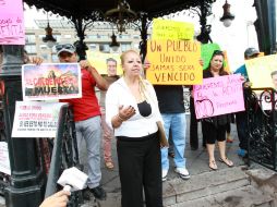 ''No queremos mentiras con intermediarios, queremos soluciones'', aseguran manifestantes. EL INFORMADOR / P. Pérez