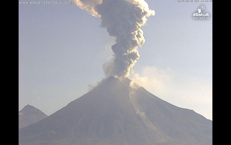 Estas emisiones han tenido alcances históricos de 30 a 50 kilómetros de altura. TWITTER / @webcamsdemexico