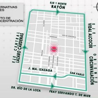 Prevén cortes viales por evento musical en el Zócalo del DF