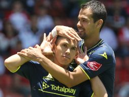 El 'Chato' anotó el único tanto del encuentro. EFE / M. Guzmán