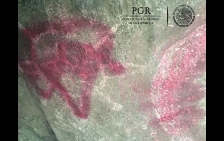 La investigación es por el delito de violación a la Ley Federal sobre Monumentos y Zonas Arqueológicas. TWITTER / @PGR_Mx