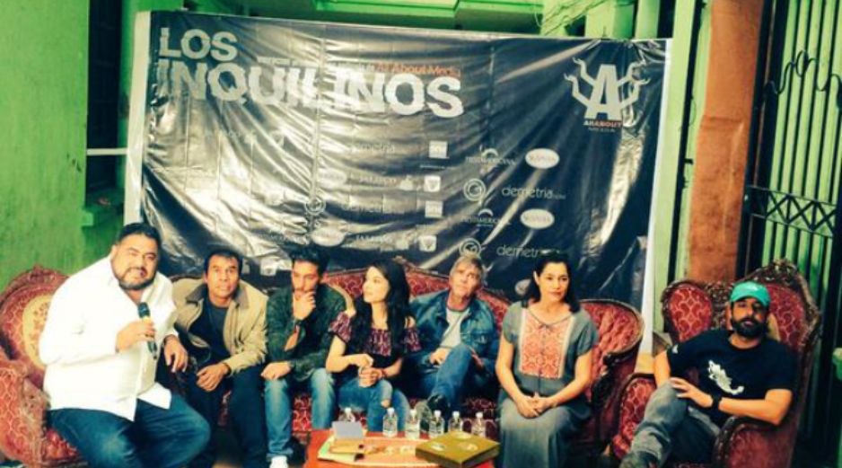Parte del elenco y el productor de 'Los Inquilinos' ofrecieron una rueda de prensa este martes. EL INFORMADOR / E. Esparza