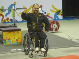 José de Jesús Castillo ganó por tercera edición consecutiva de Juegos Parapanamericanos la medalla de oro en levantamiento de pesas. NTX / I. Inclán
