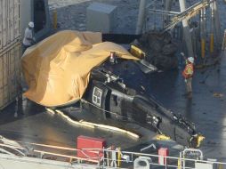 La Unidad UH-60 Blackhawk cayó al mar a 30 kilómetros al este de base de Kadena. AP / R. Uematsu