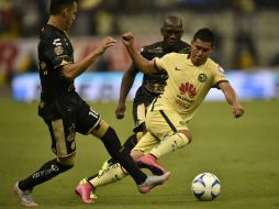 Martínez formó parte del 4-0 de las Águilas a los sinaloenses. AFP / Y. Cortez