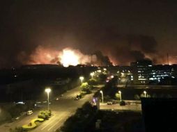 La explosión ocurrió durante la noche del jueves en la ciudad portuaria. AP / Y. Yuewei / Xinhua
