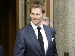 Brady, cabizbajo, lució adusto durante la una hora y 20 minutos que duró la audiencia. AFP / A. Burton