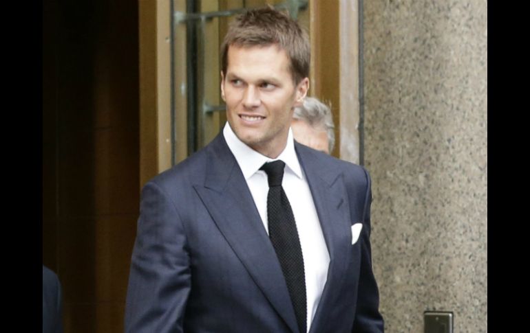 Brady, cabizbajo, lució adusto durante la una hora y 20 minutos que duró la audiencia. AFP / A. Burton