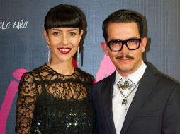 Cecilia Suárez al lado de Manolo Caro, director del filme. NTX / N. Tavira