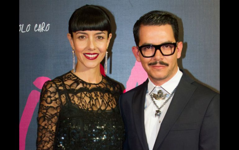 Cecilia Suárez al lado de Manolo Caro, director del filme. NTX / N. Tavira