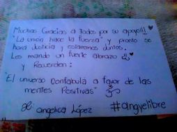 El ex abogado de la joven acusa que no le fueron liquidado sus servicios; mientras, amigos y familires de Angélica piden su liberación. FACEBOOK / Angye es Inocente