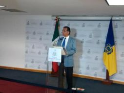 El fiscal Central, Rafael Castellanos convocó a una rueda de prensa para informar sobre la detención de Esquerra Félix. EL INFORMADOR /