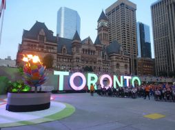 La Nathan Phillips Square, en el corazón de Toronto, fue el escenario de la ceremonia de clausura. NTX / I. Inclán