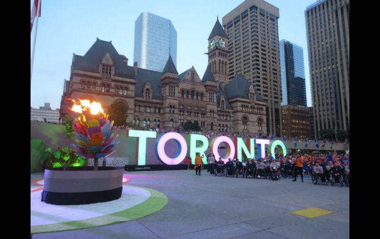 La Nathan Phillips Square, en el corazón de Toronto, fue el escenario de la ceremonia de clausura. NTX / I. Inclán