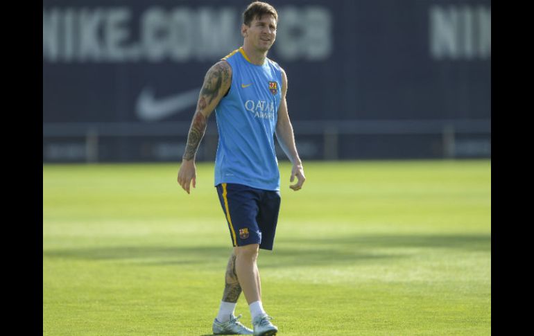 El crack sudamericano del Barcelona disputará algunos minutos contra la Selección mexicana. AFP / J. Lago