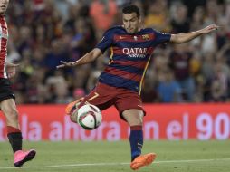 Pedro Rodríguez quiere abandonar las filas del conjunto catalán en busca de más minutos. AFP / J. Lago