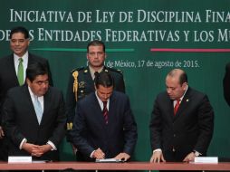 Este lunes, el Mandatario propuso un marco normativo necesario para que los estados aseguran la sostenibilidad de finanzas públicas. NTX / G. Granados