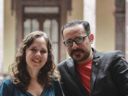 Sibila Knobel, coordinadora de Música de la SC, y Juan Vázquez, director general de Desarrollo Cultural y Artístico. EL INFORMADOR / F. Atilano