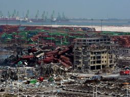 Los contenedores de Ruihai almacenaban cerca de 700 toneladas de cianuro de sodio, una sustancia altamente tóxica. AFP / ARCHIVO