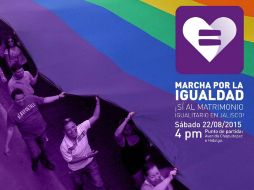 El contingente se reunirá en el cruce de Chapultepec e Hidalgo, para de ahí dirigirse hacia la Plaza Guadalajara. FACEBOOK / @RedDiversidadSex